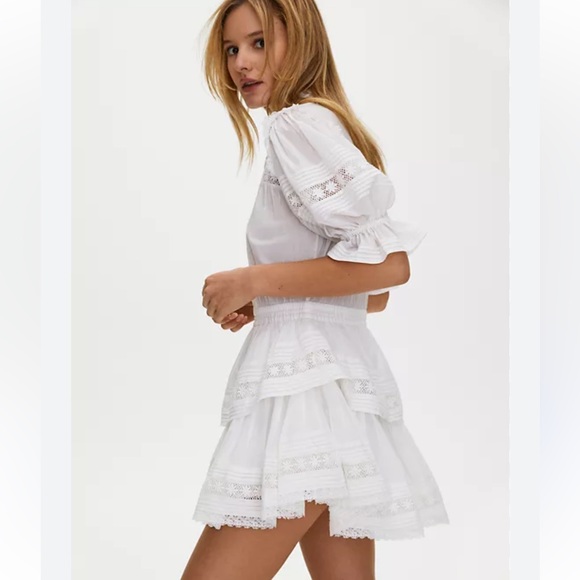 Aritzia Dresses & Skirts - Aritzia White Lace Mini Dress